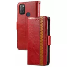 Чехол книжка для OnePlus Nord N100 Anomaly Business Wallet Red (Красный) 