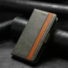 Чехол книжка для Xiaomi Poco F3 Anomaly Business Wallet Grey (Серый) 