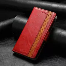 Чехол книжка для Xiaomi Poco M3 Pro Anomaly Business Wallet Red (Красный) 