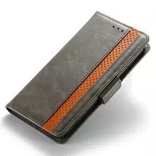 Чехол книжка для Xiaomi Poco X3 NFC Anomaly Business Wallet Grey (Серый) 