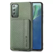 Чехол бампер для Samsung Galaxy Note 20 Ultra Anomaly Card Holder Green (Зеленый)