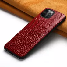 Чехол бампер для iPhone 13 Pro Anomaly Crocodile Style Red (Красный)