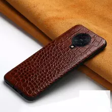 Кожаный чехол бампер для Nokia G20 Anomaly Crocodile Style Brown (Коричневый) 