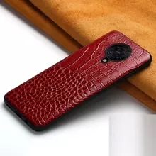 Кожаный чехол бампер для Nokia C20 Anomaly Crocodile Style Red (Красный) 