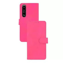 Чехол книжка для Sony Xperia 1 III Anomaly Leather Book Pink (Розовый) 