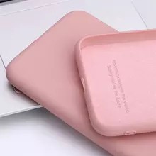 Чехол бампер для Samsung Galaxy M52 Anomaly Silicone (с микрофиброй) Sand Pink (Песочный Розовый) 