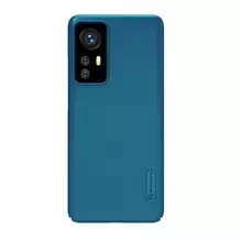 Чехол бампер для Xiaomi 12 / 12X Nillkin Super Frosted Shield Blue (Синий)