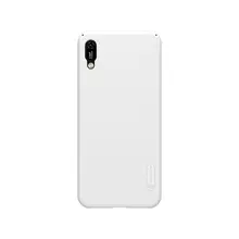 Чехол бампер для Huawei Y6 Pro 2019 Nillkin Super Frosted Shield White (Белый) 6902048173644
