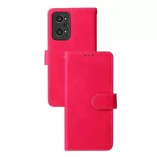 Чехол книжка для Realme GT Neo 2 Anomaly Leather Book Red Pink (Красно Розовый)