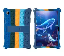 Силиконовый чехол бампер Ainiyo Pop It cover для Samsung Galaxy Tab A8 10.5" SM-X200 X205 2022 Синяя радуга