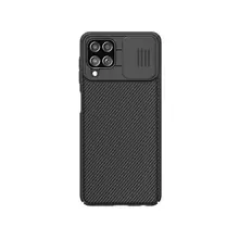 Противоударный чехол бампер для Samsung Galaxy M33 Nillkin CamShield (шторка на камеру) Black (Черный) 
