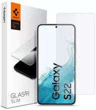 Защитное стекло для Samsung Galaxy S22 Spigen Glas.tR Slim Black (Черный) AGL04155
