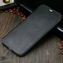 Чехол книжка для Xiaomi Redmi Note 10 Lite X-Level Leather Book Black (Черный) 