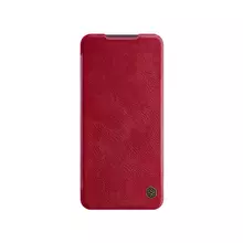 Чехол книжка для Xiaomi Redmi Note 10 Lite Nillkin Qin Red (Красный) 