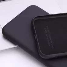 Чехол бампер для Realme GT2 Anomaly Silicone (с микрофиброй) Black (Черный) 