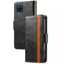 Чехол книжка для Samsung Galaxy A12 Nacho Anomaly Business Wallet Black (Черный) 
