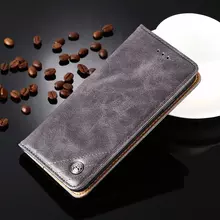 Чехол книжка для Xiaomi Redmi 10A idools Retro Grey (Серый) 