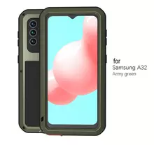 Чехол бампер для Samsung Galaxy A23 Love Mei PowerFull Army Green (Армейский зеленый)