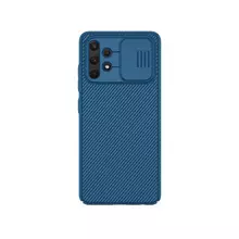 Чехол бампер для Samsung Galaxy A23 Nillkin CamShield (шторка на камеру) Blue (Синий)