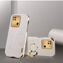 Чехол бампер для Xiaomi Redmi 10C Anomaly X-Case (с кольцом-держателем) White (Белый) 