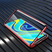 Чехол бампер для Motorola Moto E20 / Motorola Moto E30 / Motorola Moto E40 Anomaly Magnetic 360 With Glass Red (Красный)