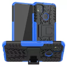 Чехол бампер для Realme C21Y / Realme C25Y Nevellya Case (встроенная подставка) Blue (Синий)