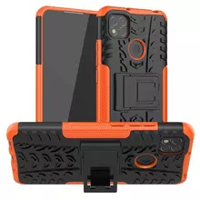 Чехол бампер для Realme C21Y / Realme C25Y Nevellya Case (встроенная подставка) Orange (Оранжевый)