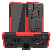 Чехол бампер для Realme C21Y / Realme C25Y Nevellya Case (встроенная подставка) Red (Красный)