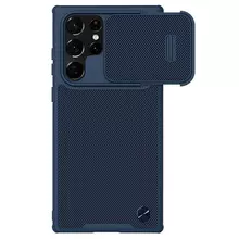 Чехол бампер для Samsung Galaxy S22 Ultra Nillkin Textured S Blue (Синий) 6902048246812