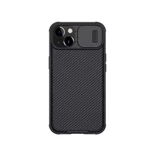 Противоударный чехол бампер для iPhone 14 Plus Nillkin CamShield Pro (шторка на камеру) Black (Черный)
