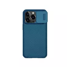 Противоударный чехол бампер для iPhone 14 Pro Nillkin CamShield Pro (шторка на камеру) Blue (Синий)