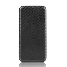 Чехол книжка для Xiaomi 12 / 12X / 12S Anomaly Carbon Book Black (Черный)
