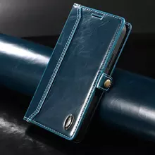 Чехол книжка для Xiaomi Redmi 10C Anomaly Elite Leather Blue (Синий)