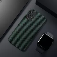 Чехол бампер для Samsung Galaxy A13 Anomaly PC Carbon Green (Зеленый)