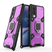 Чехол бампер для OnePlus 9R Anomaly Ring Hybrid Purple (Пурпурный)