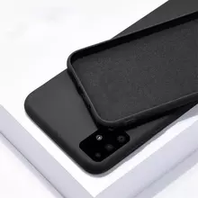 Чехол бампер для Infinix Note 10 Pro Anomaly Silicone (с микрофиброй) Black (Черный)