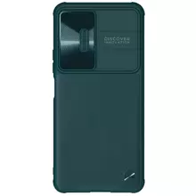 Чехол бампер для Xiaomi Redmi K40S / Poco F4 Nillkin CamShield Leather Green (Зеленый)