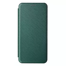 Чехол книжка для Infinix Note 11 Anomaly Carbon Book Green (Зеленый)