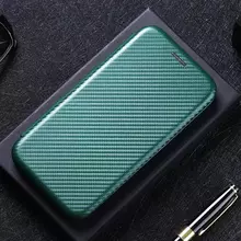 Чехол книжка для Xiaomi Redmi Note 12 Anomaly Carbon Book Green (Зеленый)