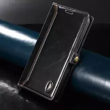 Чехол книжка для Xiaomi Redmi Note 12 pro Anomaly Elite Leather Black (Черный)