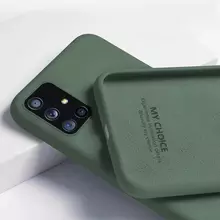Чехол бампер для Infinix Smart 6 Anomaly Silicone (с микрофиброй) Dark Green (Темно Зеленый)