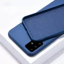 Чехол бампер для Infinix Hot 12 Play NFC Anomaly Silicone (с микрофиброй) Blue (Синий)