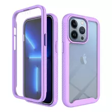 Противоударный чехол бампер для iPhone 14 Pro Anomaly Hybrid 360 Purple (Пурпурный)
