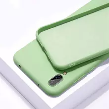 Чехол бампер для Motorola Moto E22s Anomaly Silicone (с микрофиброй) Light Green (Светло Зеленый)