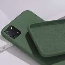 Чехол бампер для Xiaomi Civi 2 Anomaly Silicone (с микрофиброй) Dark Green (Темно Зеленый)