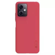 Чехол бампер для Xiaomi Redmi Note 12 Pro Plus Nillkin Super Frosted Shield Black Red (Красный)