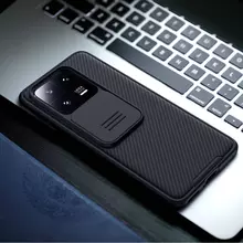 Противоударный чехол бампер для Xiaomi 13 Pro Nillkin CamShield Pro (шторка на камеру) Black (Черный)