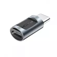 Перехідник Rock Micro USB на USB Type-C Adapter Tarnish (Сірий) RCB0608