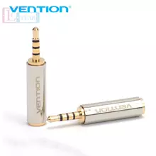 Аудио AUX кабель переходник Vention VAB-S02 3.5 мм to 2.5 мм для телефона, наушников, колонок Silver (Серебристый)