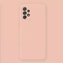 Чехол бампер для Samsung Galaxy A53 5G Anomaly Silicone (с микрофиброй) Sand Pink (Песочный Розовый) 